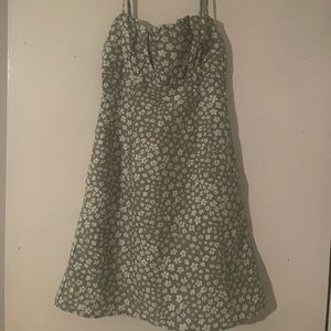 Green Floral Print Princess Polly Dress